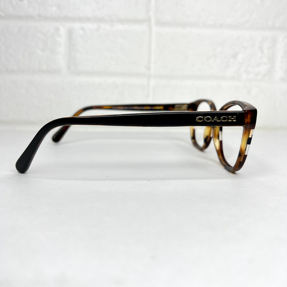 COACH HC6103 5444 Aubgn Navy Tortoise Red Varsity Stripe Eyeglasses 54-16 H715 - Picture 5 of 8